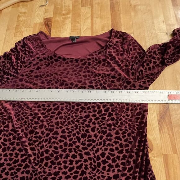 Talbots Top‎ Leopard Animal Print Long Sleeve Pullover Womens L - Picture 5 of 7